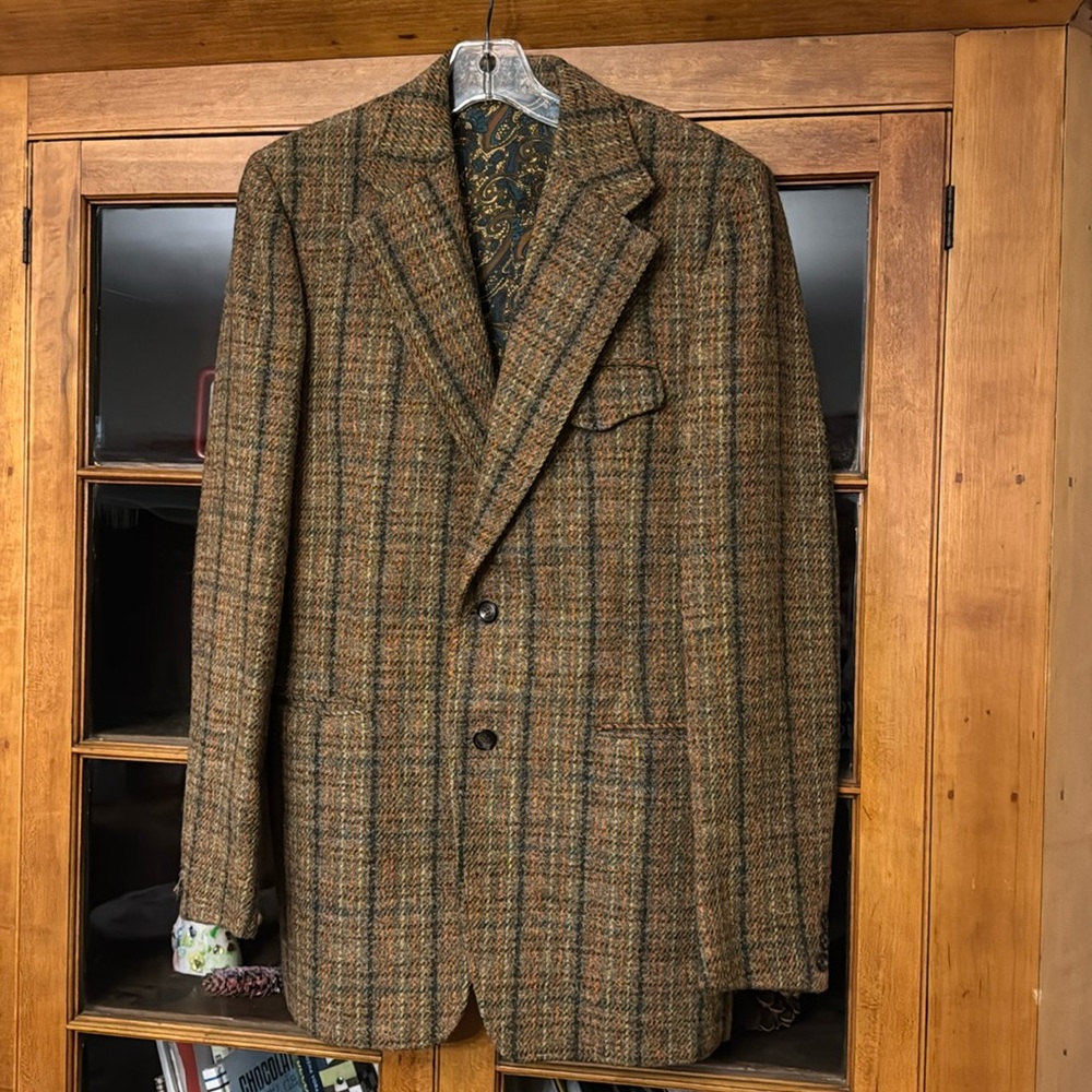 Alexandre Harris Tweed Vintage Fine Tailored Wool Jacket size M